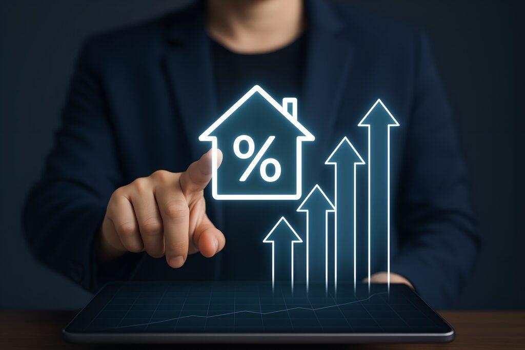 Symbolgrafik zur Immobilienwertsteigerung | Duschrückwand
